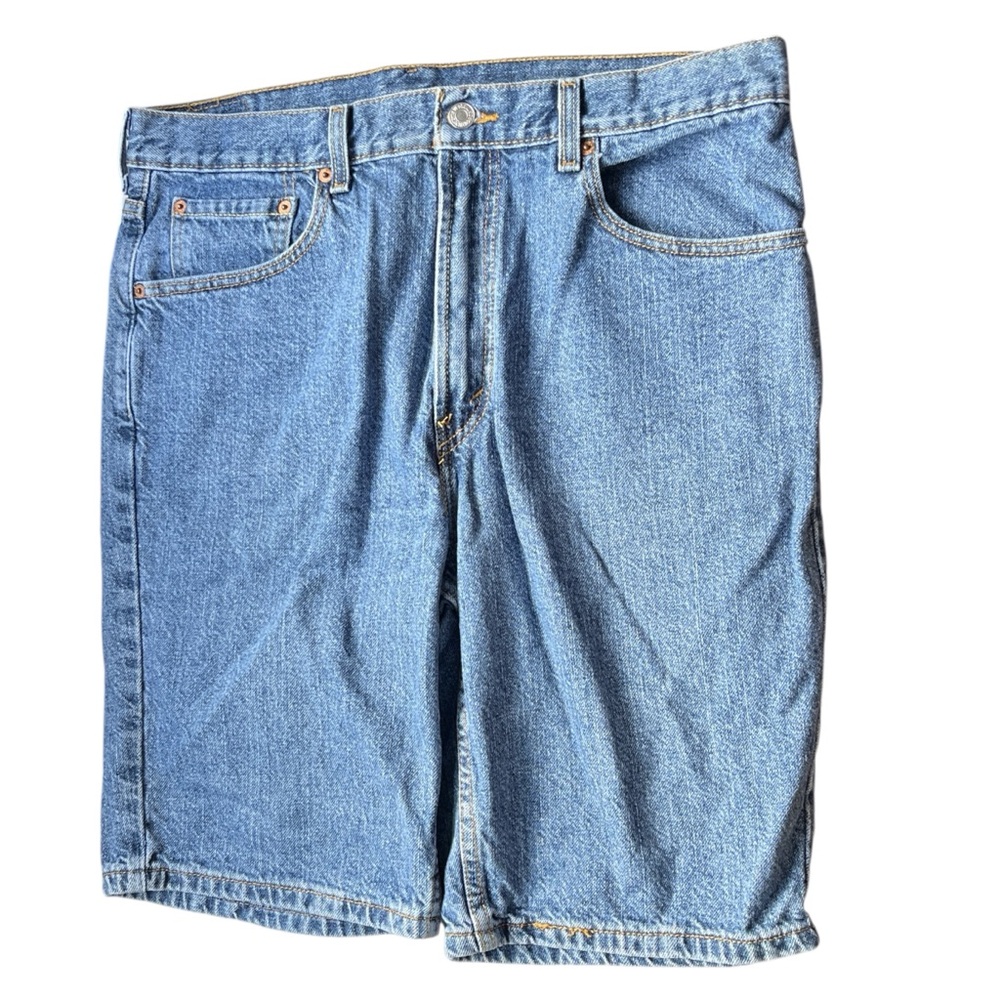Levi's 505 Jean Shorts Bermuda High Rise Casual Cotton Mexico Mens Size 34
